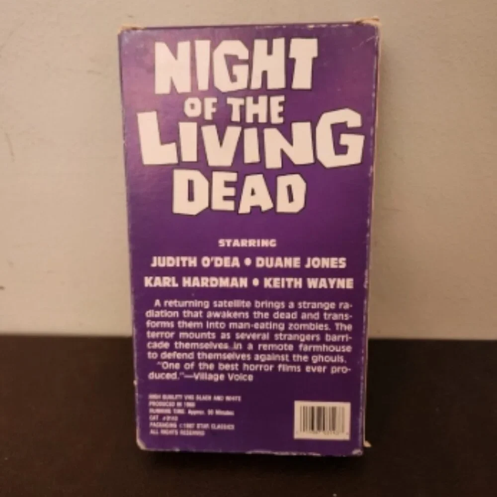 Rare -VHS tape features the classic horror film 